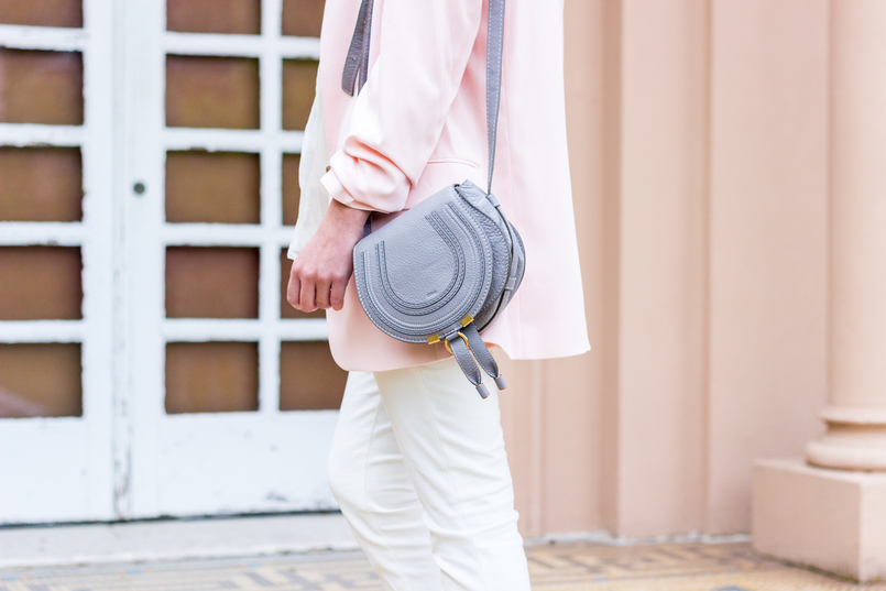 Le Fashionaire Are nudes the new black? blogger catarine martins white zara trousers oversized pale pink hm blazer mini marcie gray chloe leather bag 0800 EN 805x537